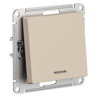 SE AtlasDesign Песочный Выключатель 1-клавишный с подсветкой, сх.1а, 10АХ, мех.