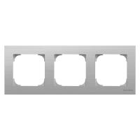 ABB SKY Нержавеющая сталь Рамка 3-постовая