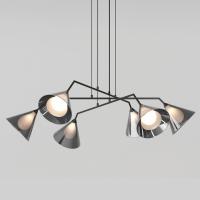Подвесной светильник со стеклянными плафонами 70161/6 черный Eurosvet Enigma