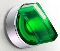 Schneider Electric XB4 Переключатель с фиксацией 1-2 зеленый 1НЗ+1НО подсветка 24В AC/DC IP65