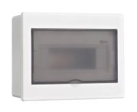 Dekraft Корпус пласт. встраиваемый прозр. дв. 1 ряд 9 мод. IP41 ЩРВ-П