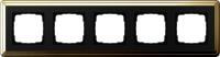 Gira ClassiX Латунь/Черный Рамка 5-ая