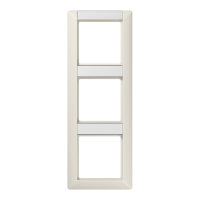 JUNG Рамка 3-кратная с полем для надписи для горизонтальной и вертикальной установки слоновая кость