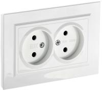 IEK BRITE Роз. 2-я без з/к/ш 10А в сб. РС12-2-БрБ бел.