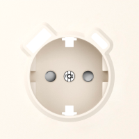 Donel Накладка для розетки Schuko с зарядным устройством USB A+C, со шторками 16A 250В, матовый кремовый, серия S08, DS22931
