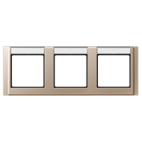 JUNG Рамка 3-кратная с полем для надписи шампань
