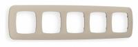 Рамка OMEGA Ecta (Серо-бежевый матовый) 5-ая OF140365