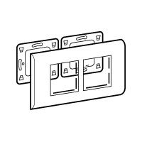 Legrand Mosaic Белый Рамка 2-ая горизонт 4М