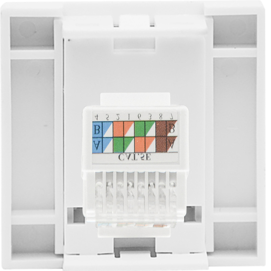 Donel Розетка DEC RJ45 UTP кат.5e, 2мод., бел. (45х45мм), серия (тип) DEC, DECF12EW5