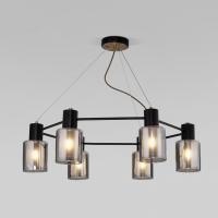 Подвесной светильник со стеклянными плафонами 70219/6 черный/античная бронза Eurosvet Notion