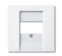 ABB BJB Basic 55 Бел Накладка аудиорозетки и ТЛФ/комп ТАЕ розеток