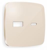 Лицевая панель OMEGA (Бежевый глянец) для розетки 2USB тип A+C QUANT OP3110