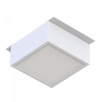 Arlight Светильник DL-GRIGLIATO-S90x90-12W Warm3000 (WH, 90 deg, 230) (IP40 Металл, 3 года)