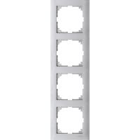 SE Merten SM M-Pure Алюминий Рамка 4-ая