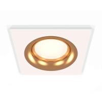 Комплект встраиваемого светильника Ambrella light Techno Spot XC7631005 SWH/PYG белый песок/золото желтое полированное (C7631, N7014)