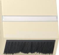 Gira S-55 Крем глянц Накладка для приборов с квадратной центральной панелью и наклонным выходом