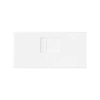 Simon 100 Белый матовый  Накладка розетки RJ45