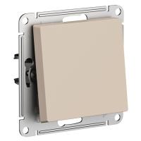 SE AtlasDesign Песочный Выключатель с самовозвратом, сх.1, 10АХ, механизм