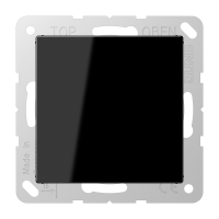 JUNG A 500 Черная Заглушка с суппортом