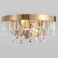 Настенный светильник с хрусталем 60165/2 латунь Eurosvet Sophie