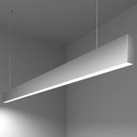 Линейный светодиодный подвесной односторонний светильник 128см 25Вт 6500К матовое серебро 101-200-30-128 Elektrostandard Grand a041497