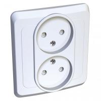 SE Этюд Бел Розетка 2-ая б/з с защитными шторками