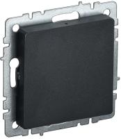 IEK BRITE Заглушка c суппортом МЗ10-БрЧ черный