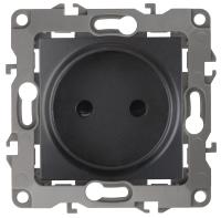 ЭРА 12-2105-05 Розетка 2P, 16A-250В, IP20, 12, Антрацит