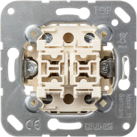 JUNG Мех Выключатель 2-клавишный 20А (винт. зажим)