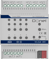 Donel KNX 8-канальный многофункциональный актуатор, 10A, DAMMA081001