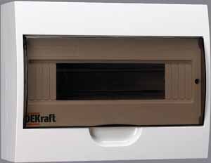DEKraft ЩРН-П-12 Корпус модульный пластиковый IP41, 12 модулей навесной DEKraft ЩРН-П-12 Корпус модульный пластиковый IP41, 12 модулей навесной