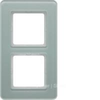 Berker Q.7 Стекло Полярно-белый Рамка 2-местная