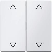 Berker Q Полярно-белый с эффектом бархата Клавиша 2-ая с оттиском "Стрелки"