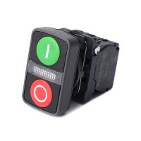 Systeme Electric Кн двойн SB5 в сборе модуль 22мм з "I"+сигн лампа+кр "О" пластик 24ВDС 1НО+1НЗ