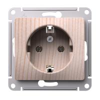 Systeme Electric Glossa Сосна Розетка с заземлением, 16А, механизм