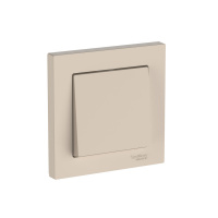 Systeme Electric AtlasDesign Песочный Выключатель 1-клавишный, сх.1, 10АХ, в сборе, быстрозажим. клем.