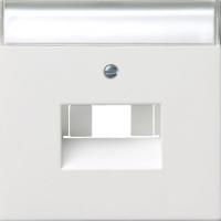 Gira Накладка 50*50 мм для розеток UAE/IAE с полем для надписи