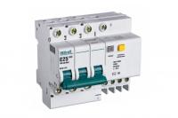 DEKraft ДИФ-101 Дифференциальный автоматический выключатель 3P+N 25А 100мА AC (С) со встроенной защитой от сверхтоков