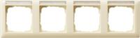 Gira Standard 55 Кремовый глянец Рамка 4-я горизонтальная с полем для надписи
