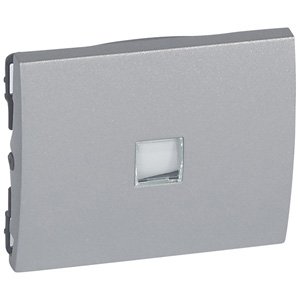 Legrand Galea Life Алюминий Клавиша 1-ая c подсветкой
