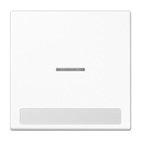 JUNG Клавиша для  выключателя с окошком для подсветки и полем для надписи белая