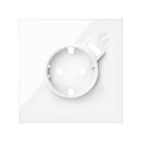 Simon 100 Белый глянец Кит 1 пост, фронт. Накладка на 1 розетку Schuko с з/у USB SC