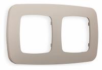 Рамка OMEGA Ecta (Серо-бежевый матовый) 2-ая OF140362