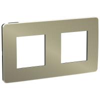 SE Unica Studio Бронза/Антрацит Рамка 2-ная