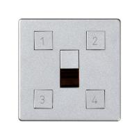 Simon 82 Detail Алюминий Накладка на сценарный контроллер освещения