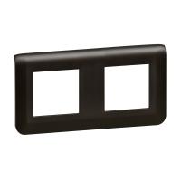 Legrand Mosaiс Рамка - Программа Mosaic - 2x2 модуля - матовая черная