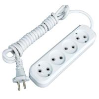 EKF PROxima Удлинитель "Эксперт" 4 гнезда 3 метра 10А/2,2кВт без заземления ПВС 2х0,75