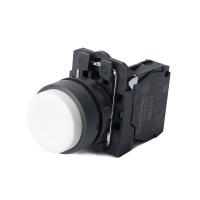 Systeme Electric Кнопка SB5 в сборе модульная 22мм выступающая белая с возвратом пластик 1НО