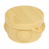 EKF PROxima Коробка распаячная КМР-040-038 с крышкой (65х40) 4 мембранных ввода светлое дерево IP54