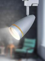 ЭРА Трековый светильник TR49 - GU10 WH однофазный под лампу GU10 матовый белый